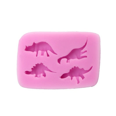 New 8Cells Jurassic Dinosaur Silicone Molds for DIY Ice Tray Food