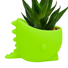 Load image into Gallery viewer, Cute Dinosaur Wide Mouth Silicone Flower Pot [It Swallows My Plants!]