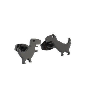 Google 404 Error No Internet Connection 8-Bit Dinosaur Game Earrings [Really styling earrings!]