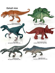 6 Piece Plastic Toy Dinosaur Sets [Collect Them All!]