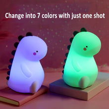 Load image into Gallery viewer, Touch Controlled Cute Dinosaur LED Night Light [The Lights Change When You Touch Them!]