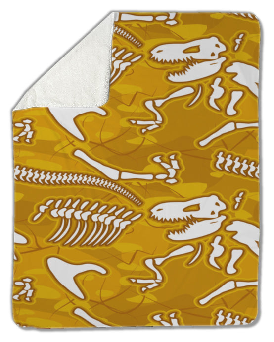 Blanket, Dinosaur bones [Now I can snuggle and feel the warmth of a dinosaur!] - Tiny T-Rex Hands