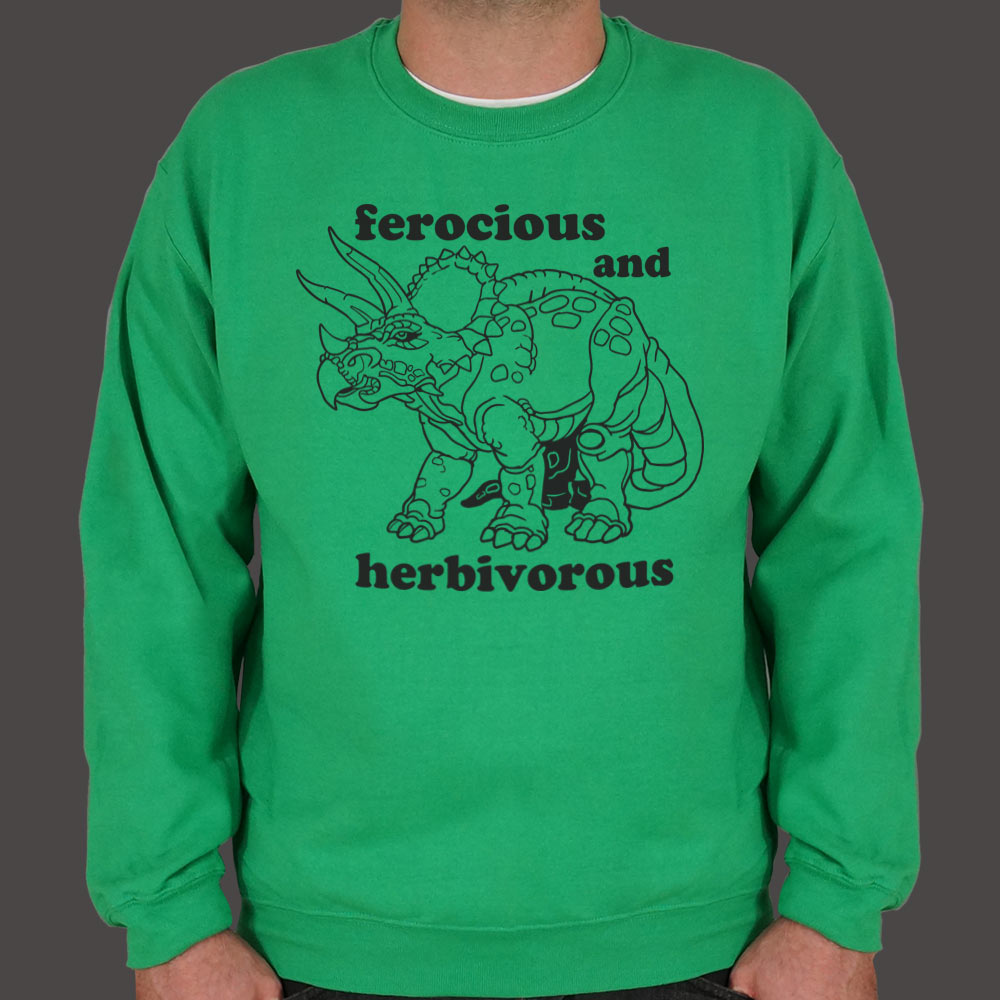 Ferocious And Herbivorous Sweater [Great sweater for those Herbivores!] - Tiny T-Rex Hands