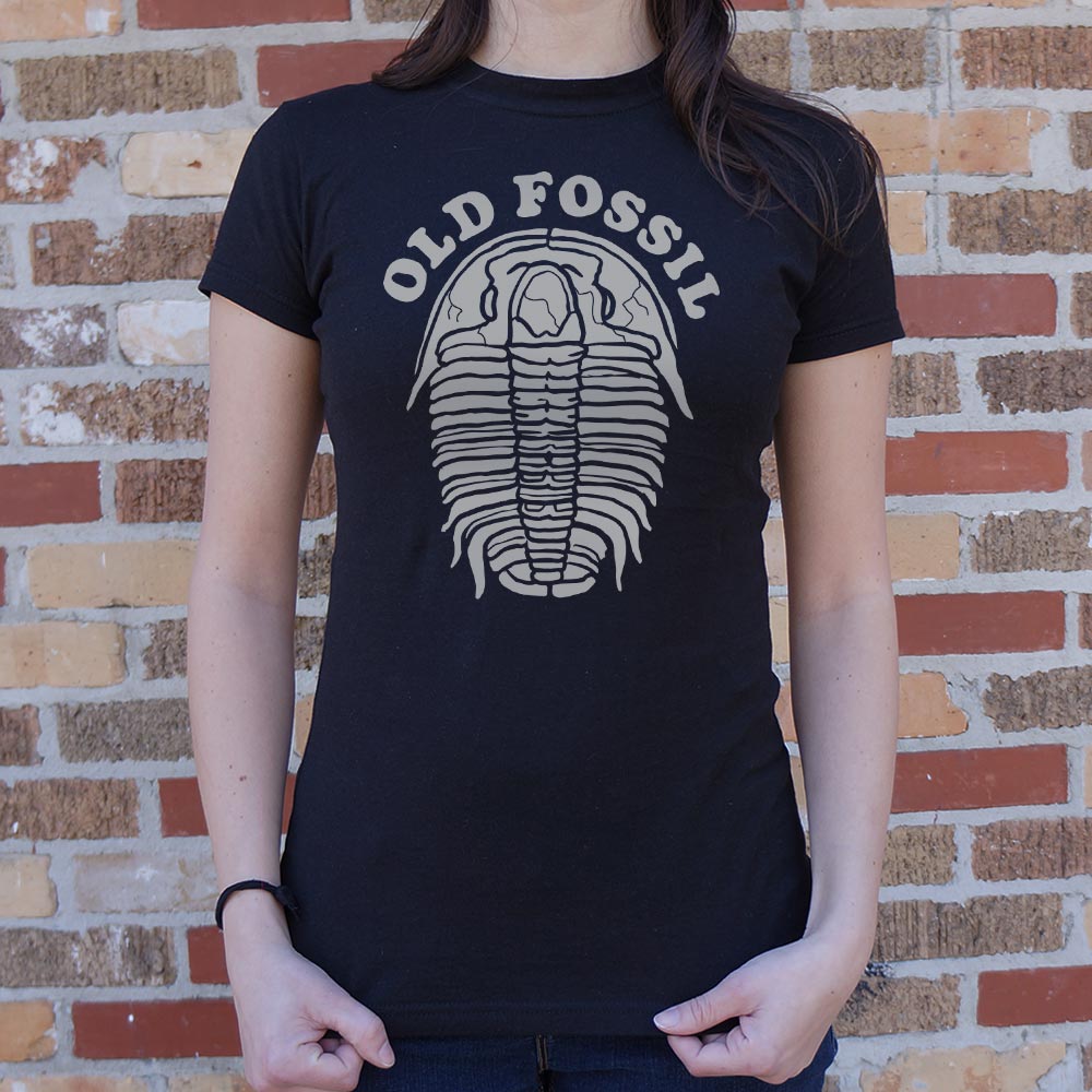 Old Fossil T-Shirt (Ladies)[Trilobites are Awesome!] - Tiny T-Rex Hands