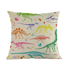 Load image into Gallery viewer, Prehistoric Skeletons Of Dinosaurs And Fossils Pillow Case [Decorate your bedroom in style!] - Tiny T-Rex Hands