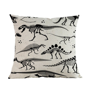 Prehistoric Skeletons Of Dinosaurs And Fossils Pillow Case [Decorate your bedroom in style!] - Tiny T-Rex Hands