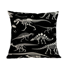 Load image into Gallery viewer, Prehistoric Skeletons Of Dinosaurs And Fossils Pillow Case [Decorate your bedroom in style!] - Tiny T-Rex Hands