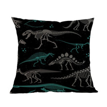 Load image into Gallery viewer, Prehistoric Skeletons Of Dinosaurs And Fossils Pillow Case [Decorate your bedroom in style!] - Tiny T-Rex Hands
