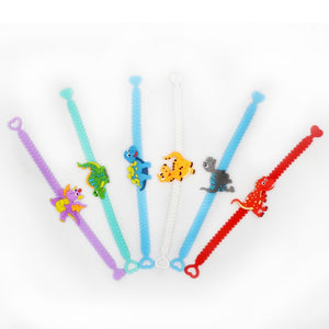Dinosaur Party Keychain and Bracelet [Collect them all!] - Tiny T-Rex Hands