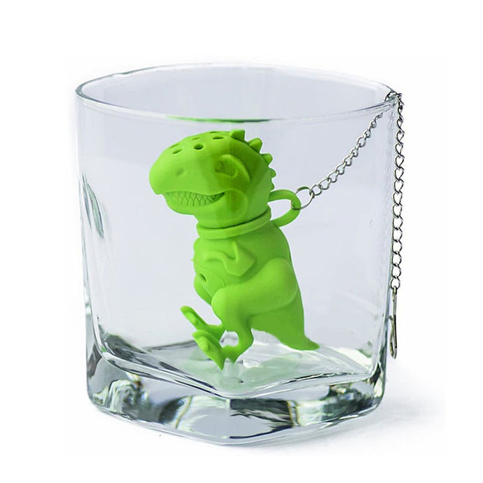 1pc Reusable Loose Tea Dinosaur Shape Tea Infuse [A pet Dinosaur swimming in my cup!] - Tiny T-Rex Hands