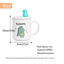 Load image into Gallery viewer, Dinosaur Mug with Lid 12oz Mug Tea Rex [Beckoning my way into your heart!] - Tiny T-Rex Hands