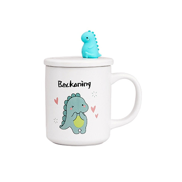 Dinosaur Mug with Lid 12oz Mug Tea Rex [Beckoning my way into your heart!] - Tiny T-Rex Hands