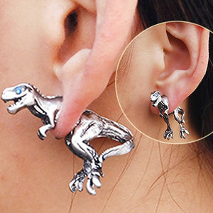 1 Pc Earrings Dinosaur T-rex Earring [T-Rex's on my ears! Rawwwrrrr!] - Tiny T-Rex Hands