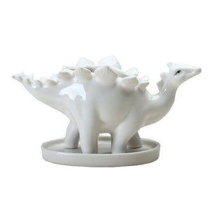 Ceramic Stegosaurus Flower Pot [Great way to show off your plants!] - Tiny T-Rex Hands