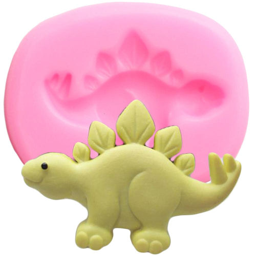 3D Stegosaurus Dinosaur Silicone Mold [Great Soap Mold!] - Tiny T-Rex Hands