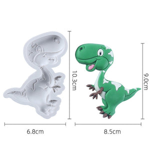 Cartoon Dinosaur Silicone Mold [Create your own Soap!] - Tiny T-Rex Hands