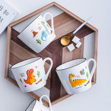 Load image into Gallery viewer, Nordic Porcelain Cute Dinosaur Oat Milk Cup [Great for teas and cereal!] - Tiny T-Rex Hands
