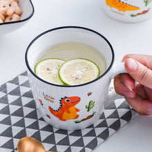 Load image into Gallery viewer, Nordic Porcelain Cute Dinosaur Oat Milk Cup [Great for teas and cereal!] - Tiny T-Rex Hands