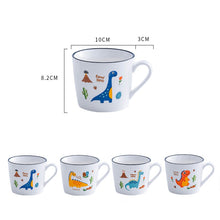 Load image into Gallery viewer, Nordic Porcelain Cute Dinosaur Oat Milk Cup [Great for teas and cereal!] - Tiny T-Rex Hands