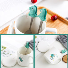 Load image into Gallery viewer, Dino Coffee Mug With Lid Free Spoon [Stir Your Drink Too!] - Tiny T-Rex Hands