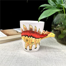 Load image into Gallery viewer, Dinosaur Handcrafted Ceramic Water Cup [The Dinosaur Head Is The Handle!] - Tiny T-Rex Hands