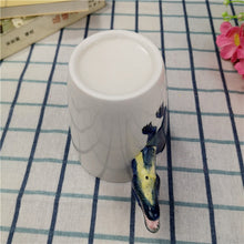 Load image into Gallery viewer, Dinosaur Handcrafted Ceramic Water Cup [The Dinosaur Head Is The Handle!] - Tiny T-Rex Hands