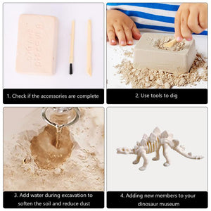 Dinosaur Digging Excavation [Lets find some Dinosaurs!] - Tiny T-Rex Hands