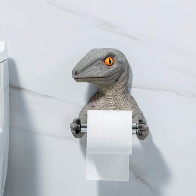 Dinosaur Bathroom Toilet Paper Holder[Check out this cool Toilet Paper holder] - Tiny T-Rex Hands