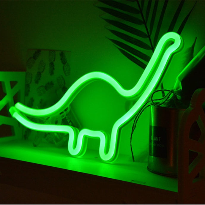 Dinosaur Neon Light [A great Night Light!] - Tiny T-Rex Hands