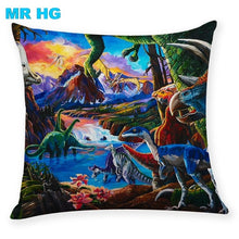 Load image into Gallery viewer, Dinosaur pillowcases that have a one side printing! [Awesome Dinosaur prints and colorful pillows!] - Tiny T-Rex Hands