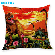 Load image into Gallery viewer, Dinosaur pillowcases that have a one side printing! [Awesome Dinosaur prints and colorful pillows!] - Tiny T-Rex Hands