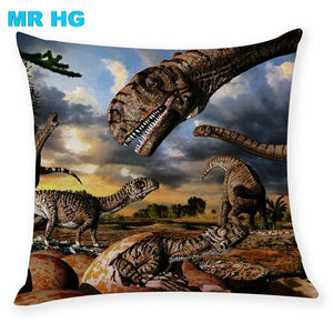 Dinosaur pillowcases that have a one side printing! [Awesome Dinosaur prints and colorful pillows!] - Tiny T-Rex Hands