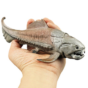 Toy Dunkleosteus Dinosaur Model [The armored fish!] - Tiny T-Rex Hands