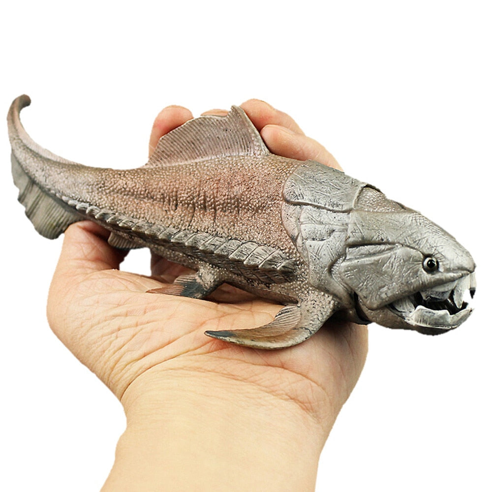 Toy Dunkleosteus Dinosaur Model [The armored fish!] - Tiny T-Rex Hands