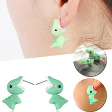 Load image into Gallery viewer, Soft Pottery Dinosaur Earrings [Great Dinosaur Earrings!] - Tiny T-Rex Hands