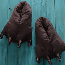 Load image into Gallery viewer, Winter children dinosaur feet home shoes [Great for those cozy times!] - Tiny T-Rex Hands