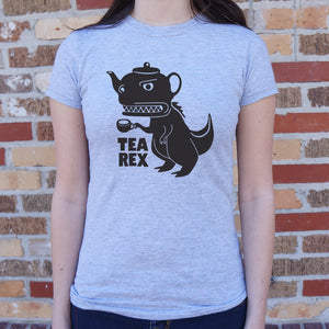 Tea Rex T-Shirt (Ladies)[One lump or two?!] - Tiny T-Rex Hands